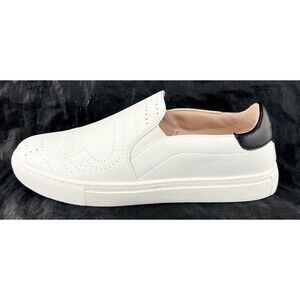 Kate Spade NY Azores White Leather Slip On Cut Out Heart Shoes Size 7B